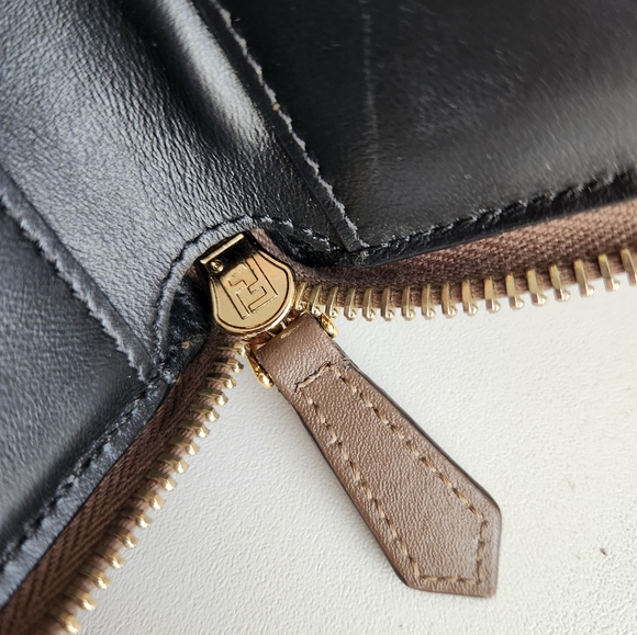 FENDI By the Way Leather Zip Around Compact Wallet - Picture 11 of 13